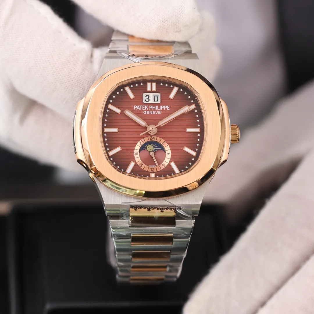 【High-end replica】💰1720! Patek Philippe 🔥Boutique Recommendation🔥Launched🔥🔥 [Type]: Boutique men's watch [Strap]: Genuine cowhide/316 stainless steel strap [Movement]: Imported Citizen 8215 mechanical movement [Mirror]: Mineral strengthened glass (higher definition) Elegant taste Vast and majestic Ingenuity A treasure for the wrist Size: 45mm in diameter and 13mm thick Hot sale! Welcome to reprint!